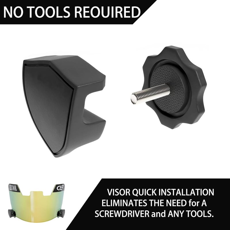 LeCool Multi-Color Football Visor,Enhance Your Game -Fits Adult & Youth Football Helmets - Image 4